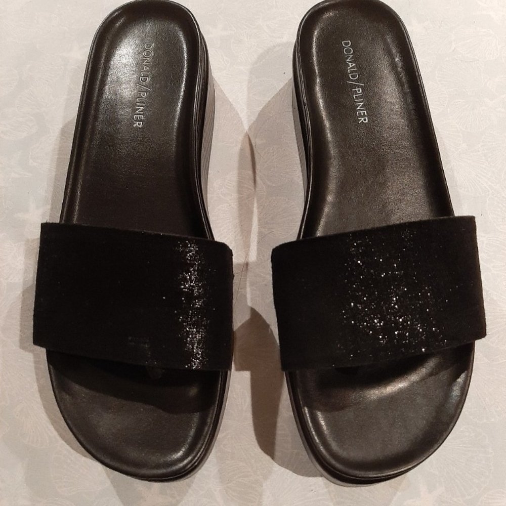 Donald Pliner Fiji Slide Sandals Black